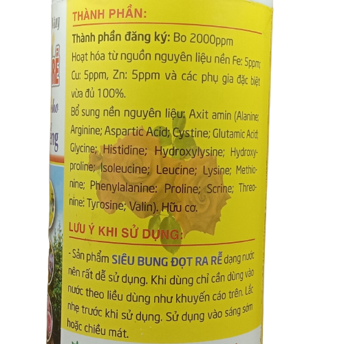 Siêu bung đọt Biomax ra rễ mai vàng (chai 1 lít)