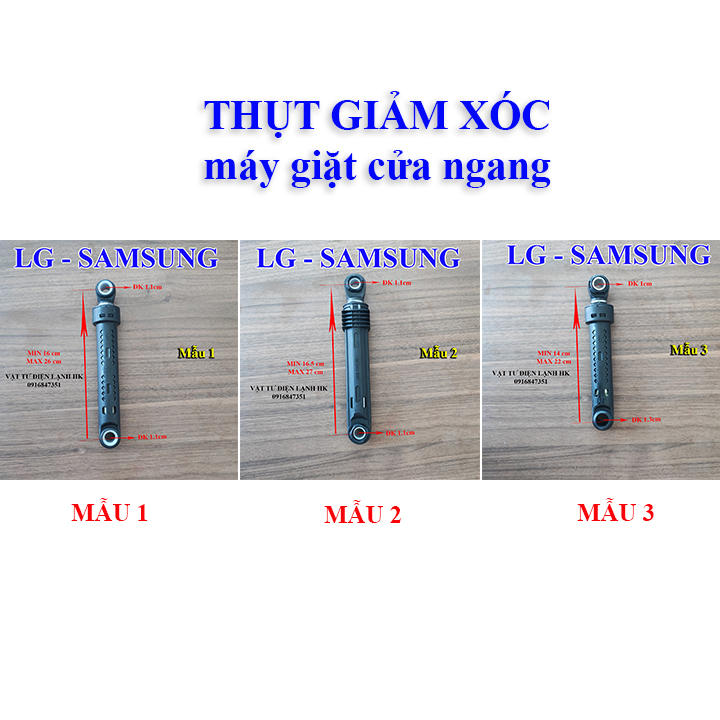 Tay nhún thụt giảm xóc dùng cho máy giặt LG Samsung - Chân chống rung sóc mg sámung