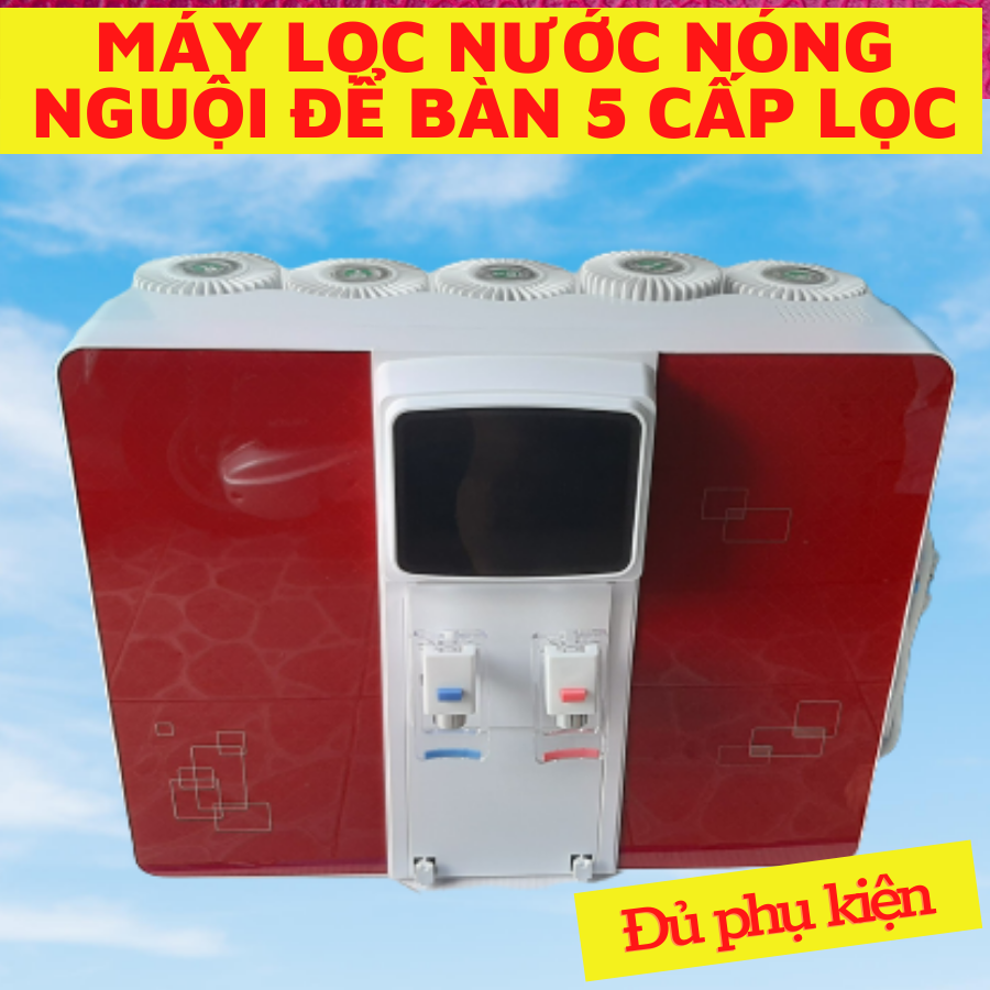 MÁY LỌC NƯỚC 2 CHẾ ĐỘ NÓNG NGUỘI KASA TREO TƯỜNG/ĐỂ BÀN GỒM 5 CẤP LỌC