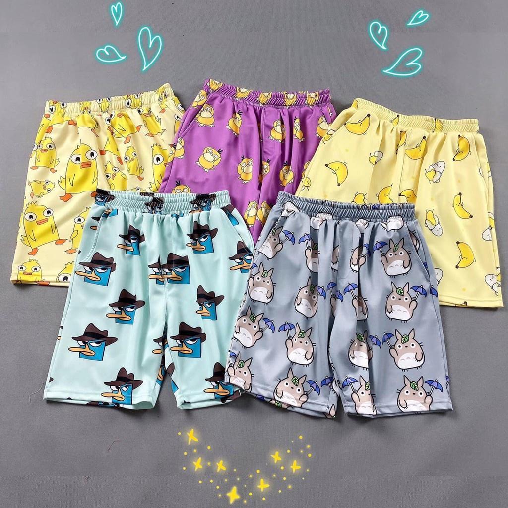 Quần short cotton CHẤT MỀM MÁT, HỌA TIẾT TRẺ TRUNG NGỘ NGHĨNH