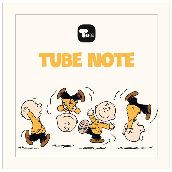 Sổ Tay Vuông Không Dòng Kẻ 180 Trang 80gsm - Tube TB0001 - Charlie Brown