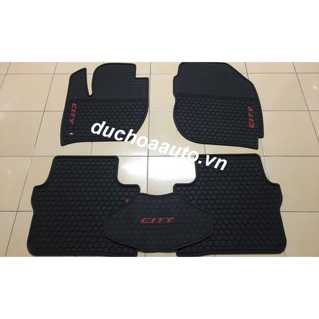 Thảm lót sàn cao su Honda City 2016-2019 hàng đúc