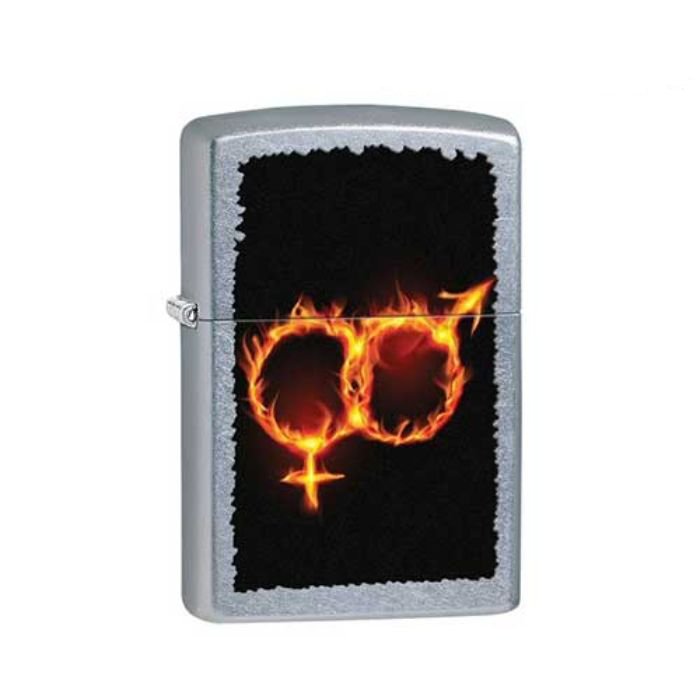 Bật Lửa Zippo Men Women Fire Street Chrome Chính Hãng Usa