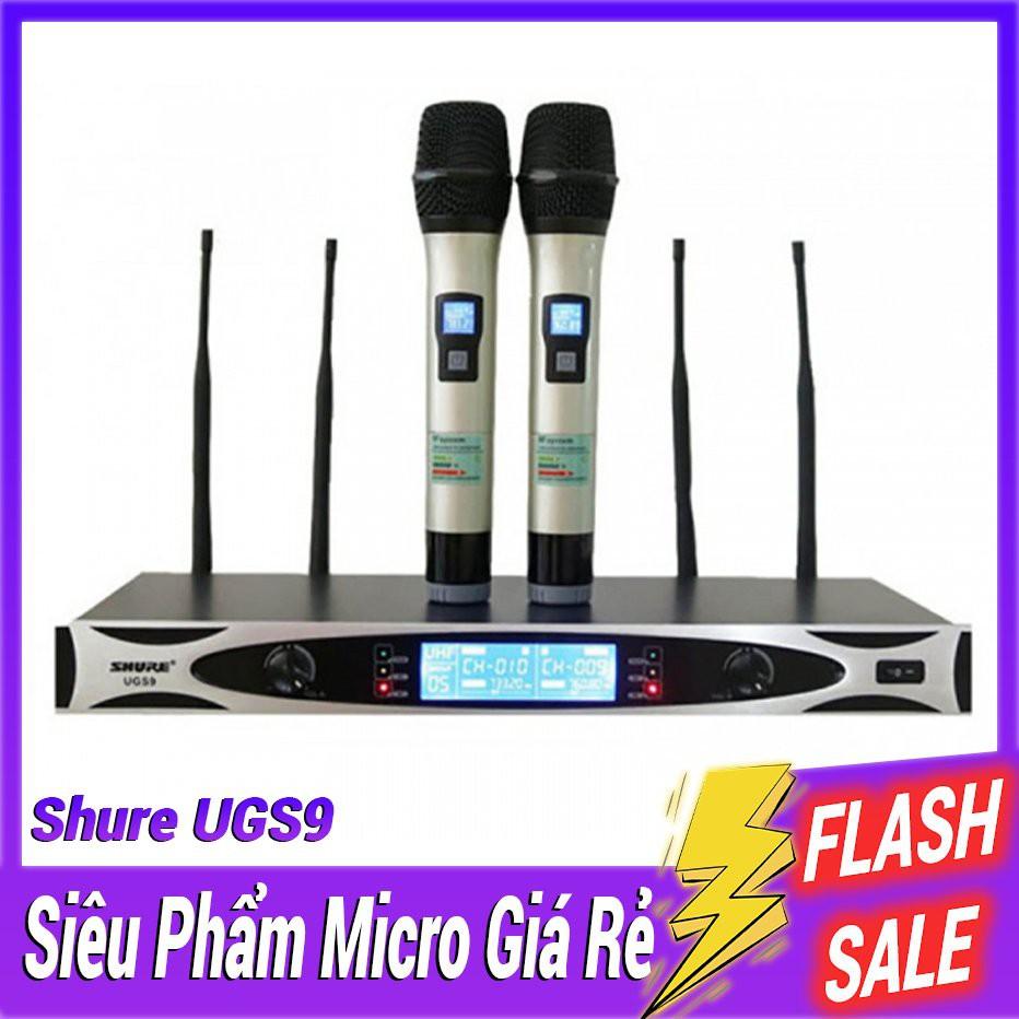MICRO 4 RÂU KHÔNG DÂY SHURE UGS 9 XỊN SÒ