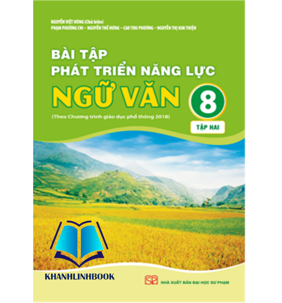 Sách - Combo Bài tập phát triển năng lực Ngữ Văn 8 tập 1 + 2