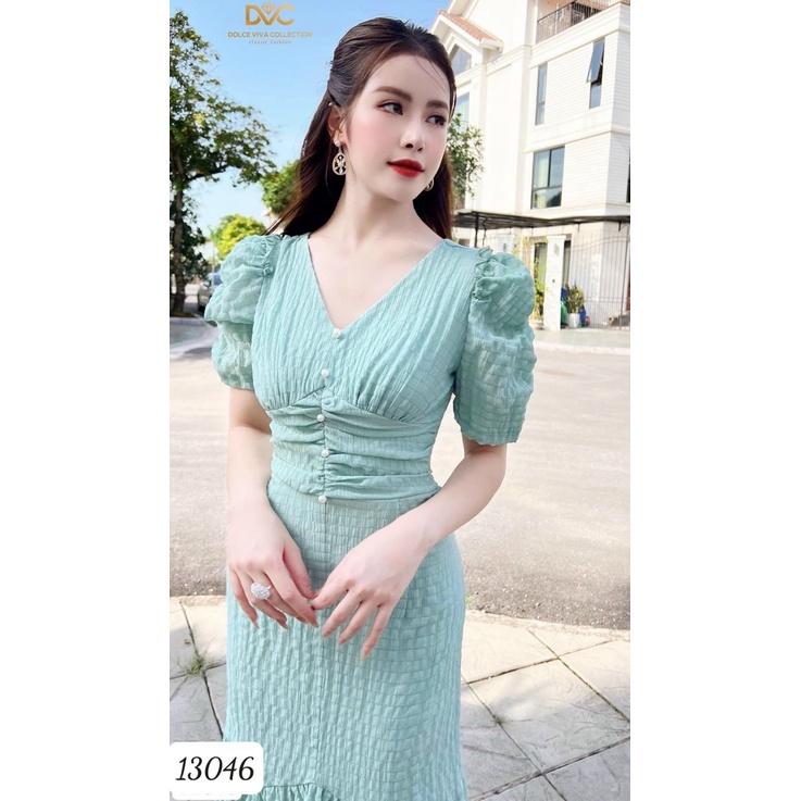 Đầm xốp nhún sang trọng nổi bật hàng chuẩn shop siêu xinh - tiểu thư sang trọng cho các nàng