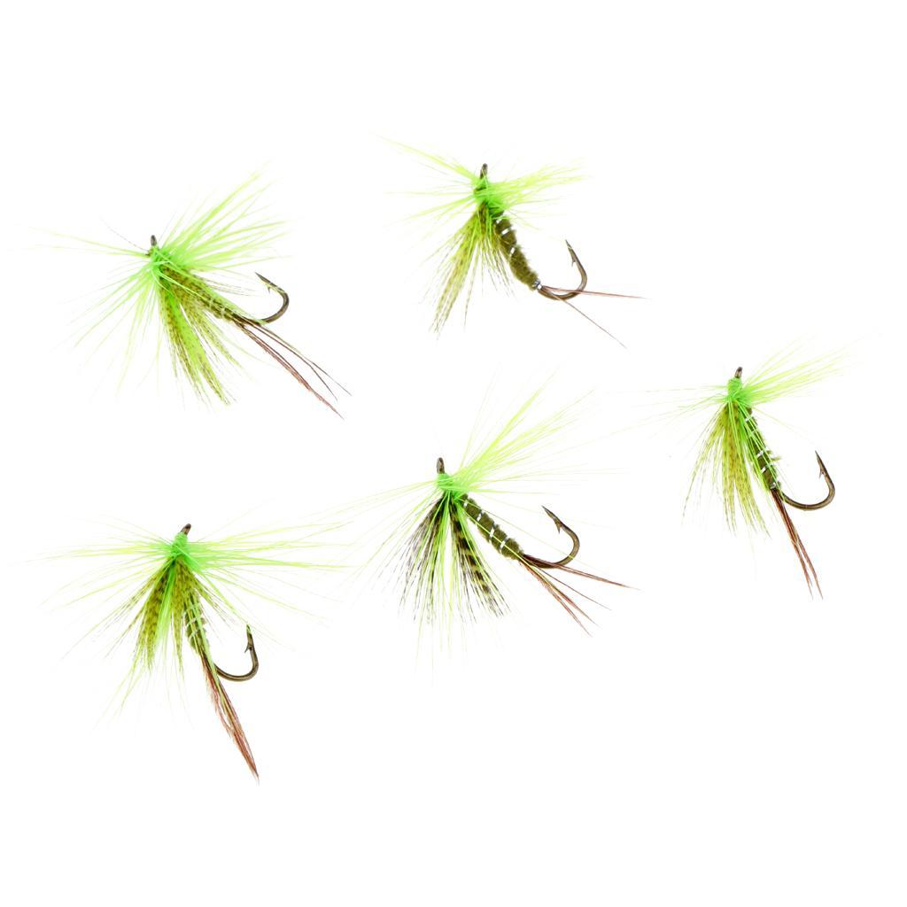 5Pcs Wet Flies Fishing Tackle Artificial Insect Fly Fishing Lures Bait Flies