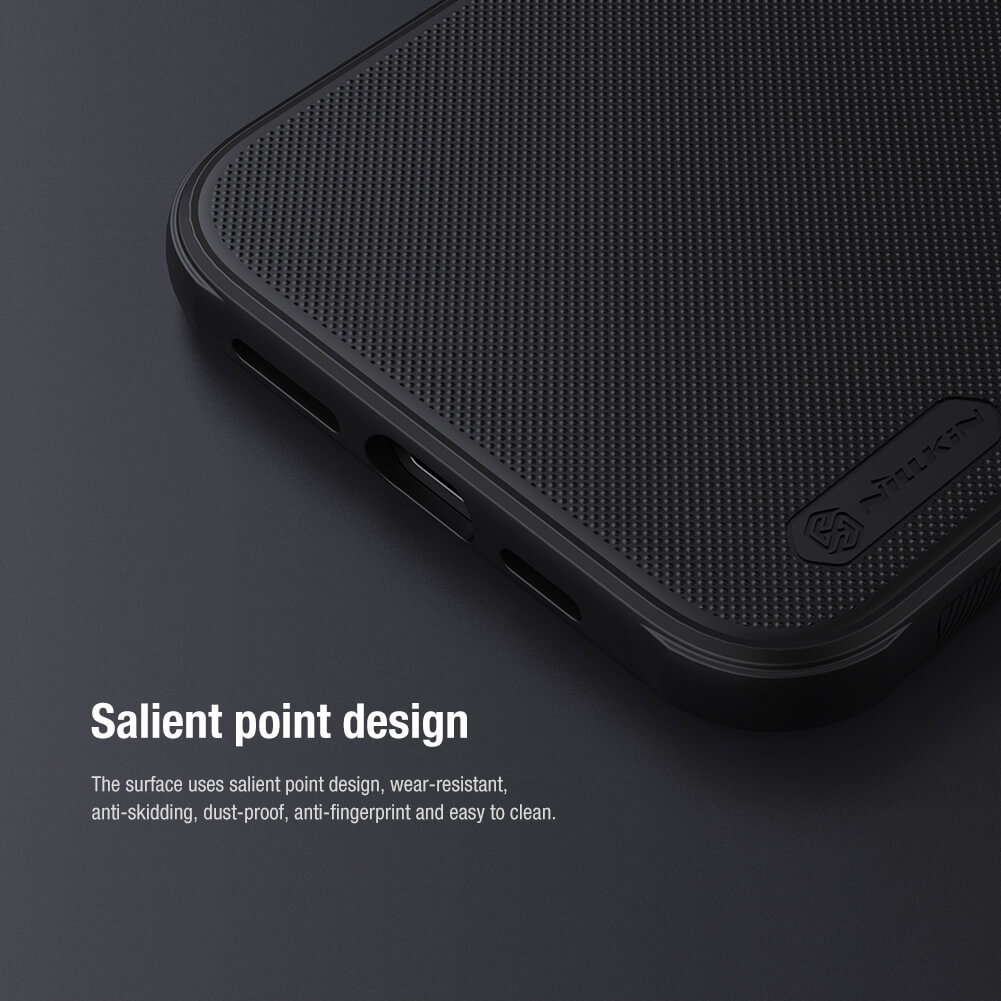 Ốp lưng cho iPhone 12 Pro Max 6.7 inch chống sốc mặt lưng nhám hiệu Nillkin Super Frosted Shield Pro cho khả năng chống sốc cực tốt, chất liệu cao cấp, mặt lưng nhám sang trọng - Hàng chính hãng