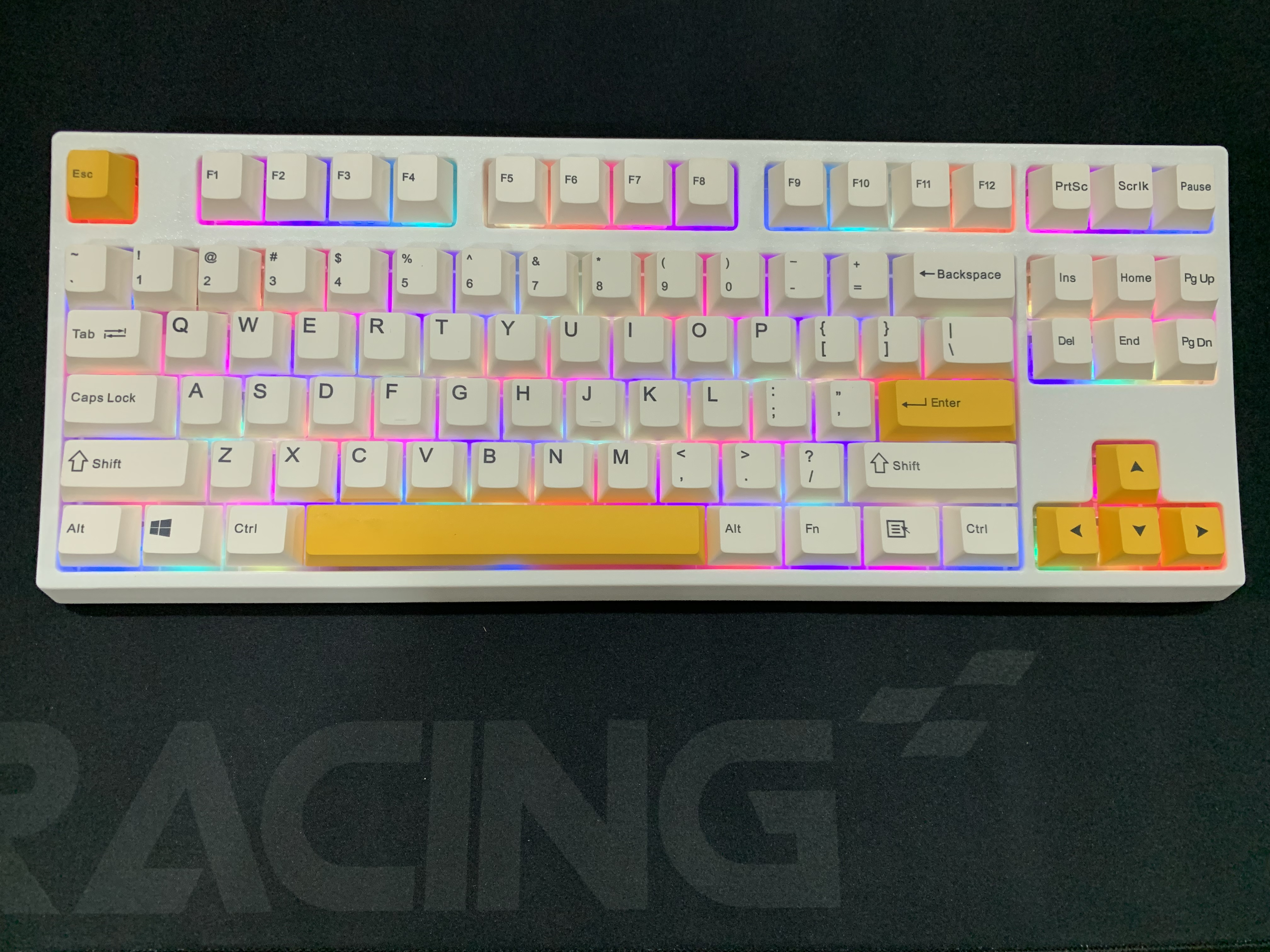 Bàn phím keycool KC87 3 modes Hotswap Gateron red Swich - Hàng chính hãng