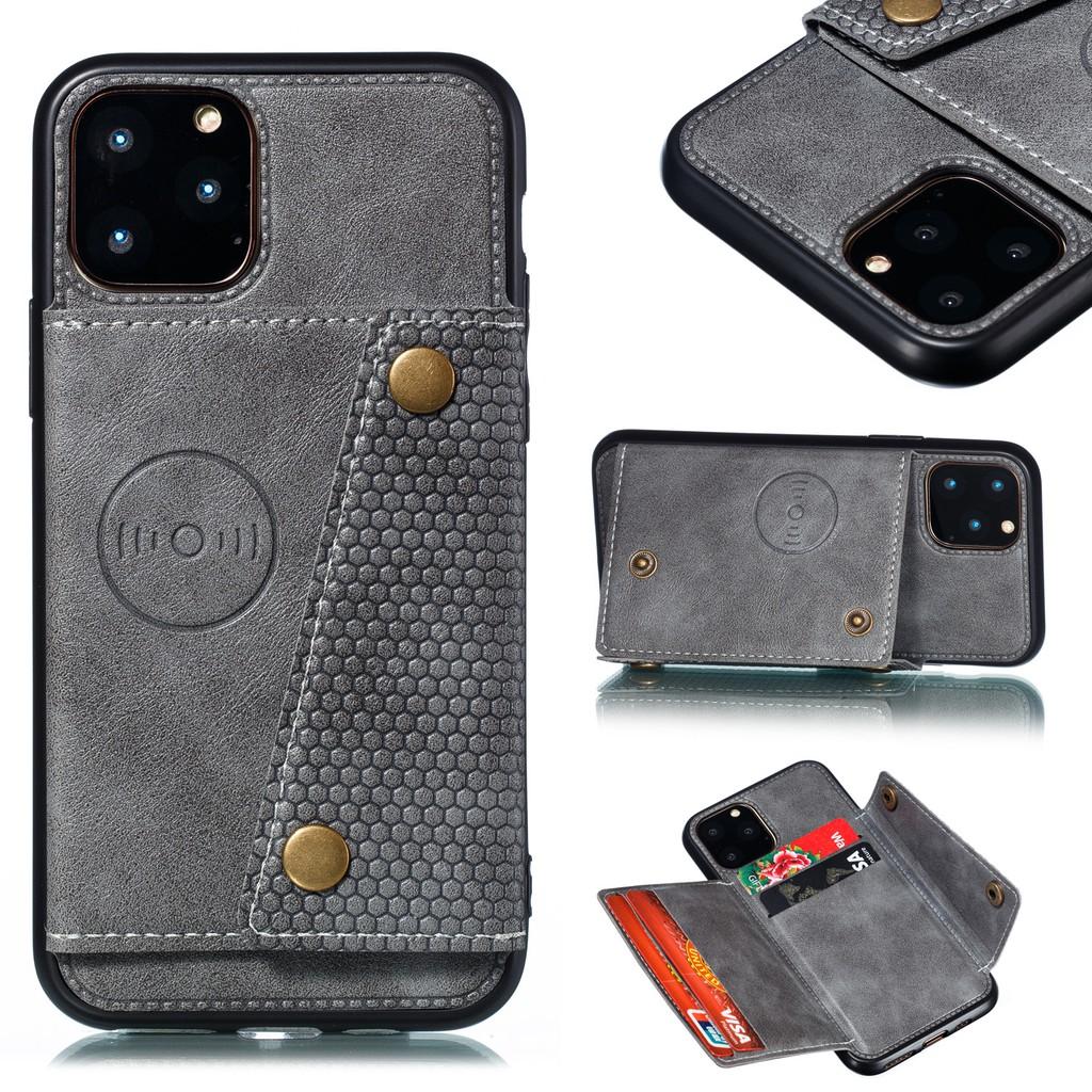 Ốp lưng da ví gập cho iPhone 12 iPhone 11 Pro Max iPhone 12