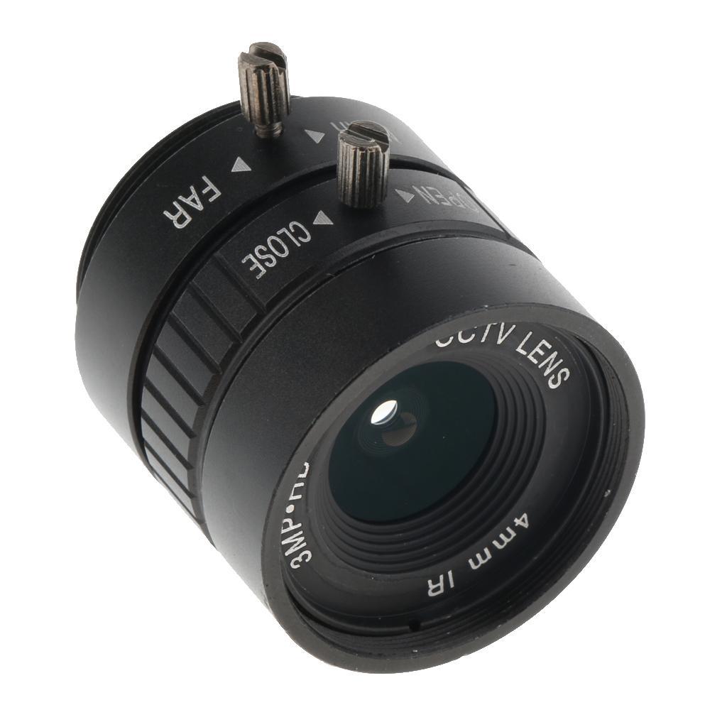 1/2" Fixed Iris 4mm 3MP F1.2 CCTV IR Lens CS Mount for Security IP Camera