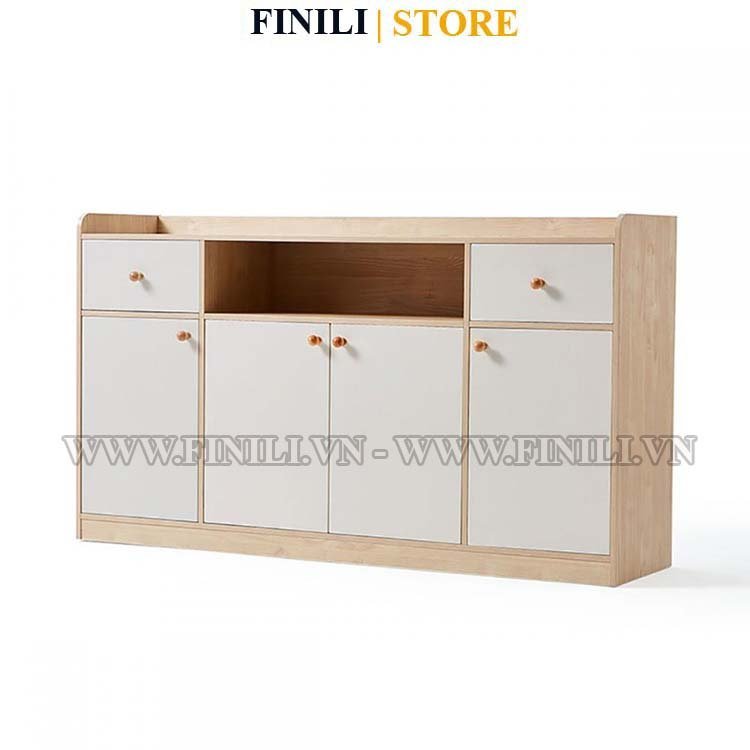 [FREESHIP] Tủ kệ Buffet nhà bếp đựng gia vị Finili kết hợp cánh và tủ kéo FLOT2301