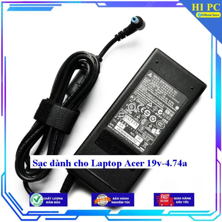 Sạc dành cho Laptop Acer 19v-4.74a - Kèm Dây nguồn - Hàng Nhập Khẩu