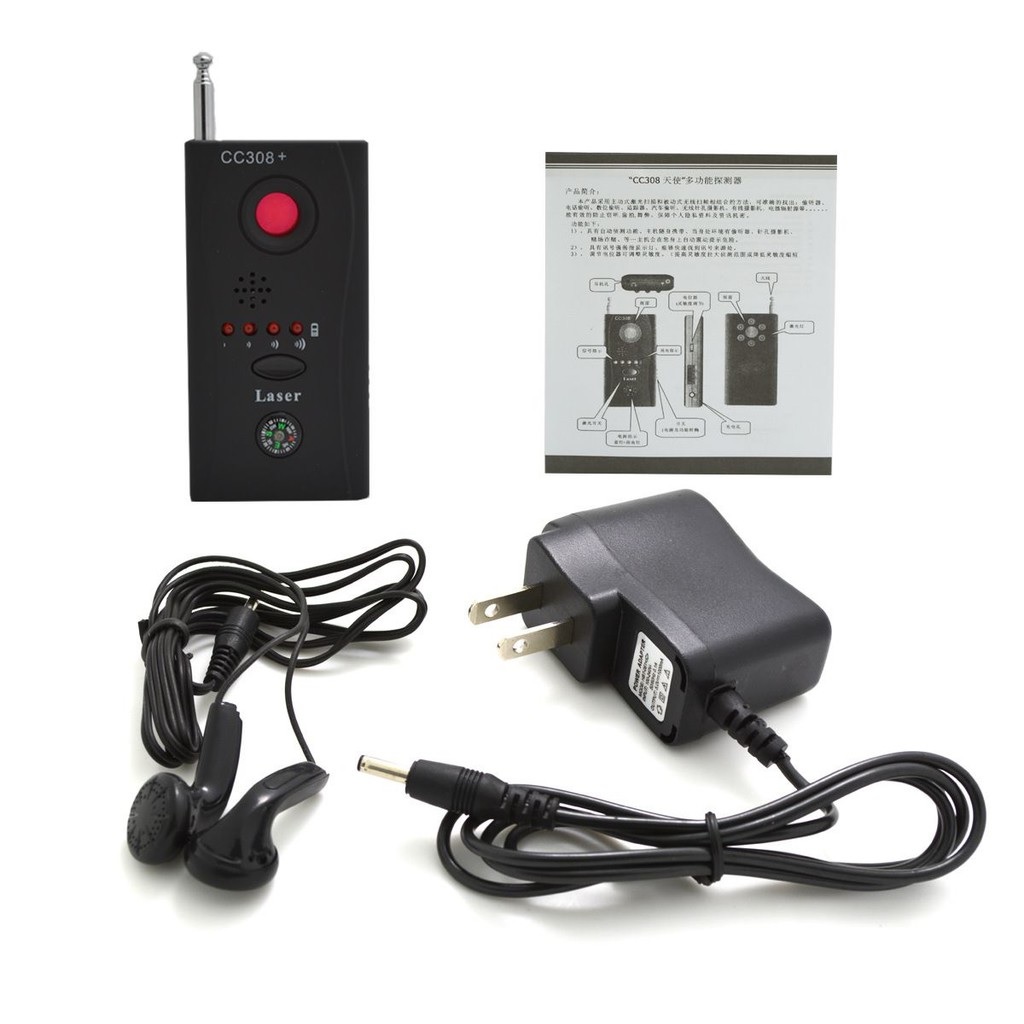 Máy Dò Thiết Bị Định Vị, Camera, Thiết Bị Wifi, Sóng 3G/4G/5G Detector CC308 - Hàng Nhập Khẩu
