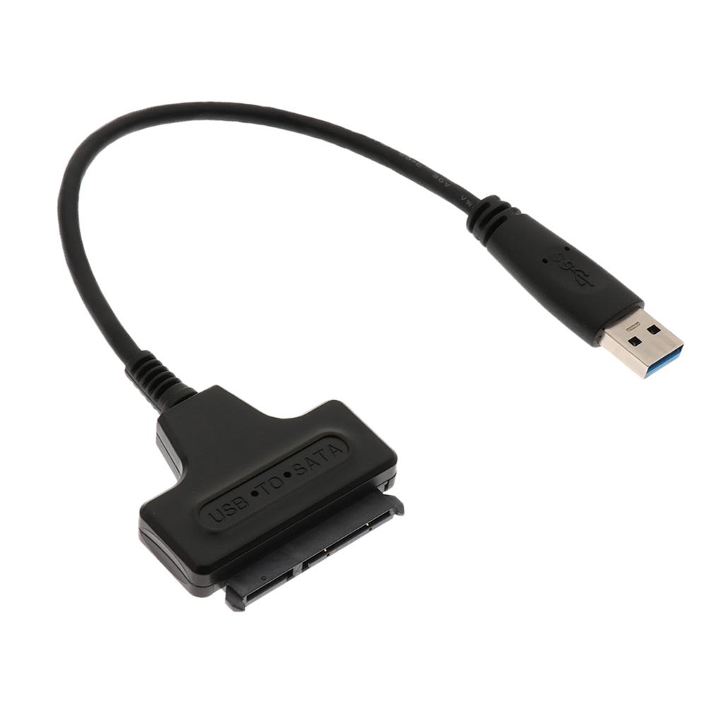 USB 3.0 Male to SATA 7+15 Pin Adapter Cable for 2.5 Inch HDD Hard Disk Drive