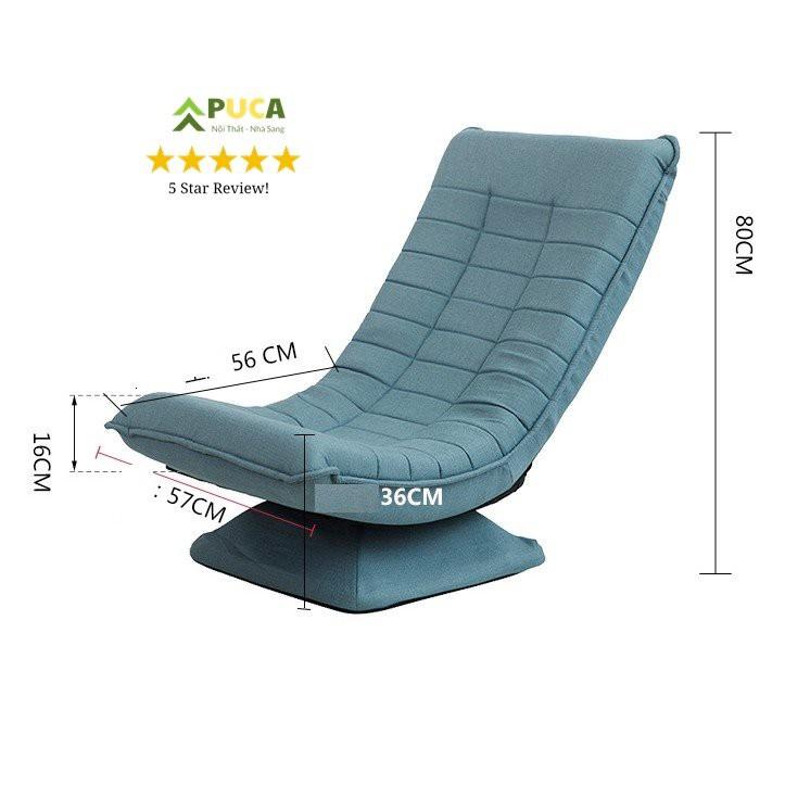 Ghế Mặt Trăng Thư Giãn Xoay 360 độ PUCA, Ghế Sofa Lười Tựa Lưng PUCA Kiểu Dáng Mới Nhất