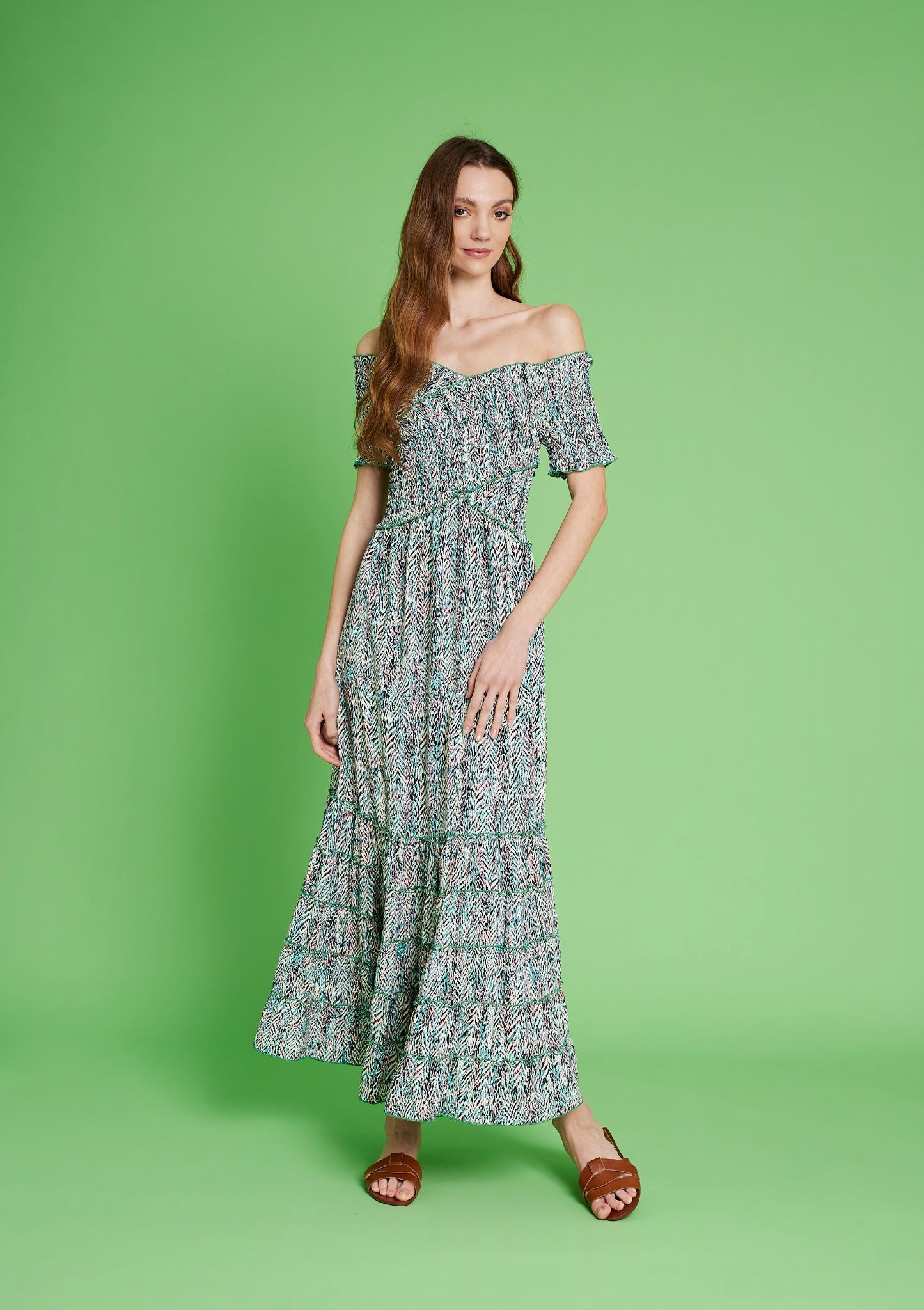 Maxi Trễ Vai Cao Cấp Luna Llena