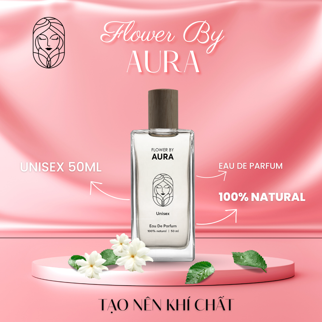 Nước hoa thiên nhiên Flower By Aura_Combo 2 chai Unisex 50ml