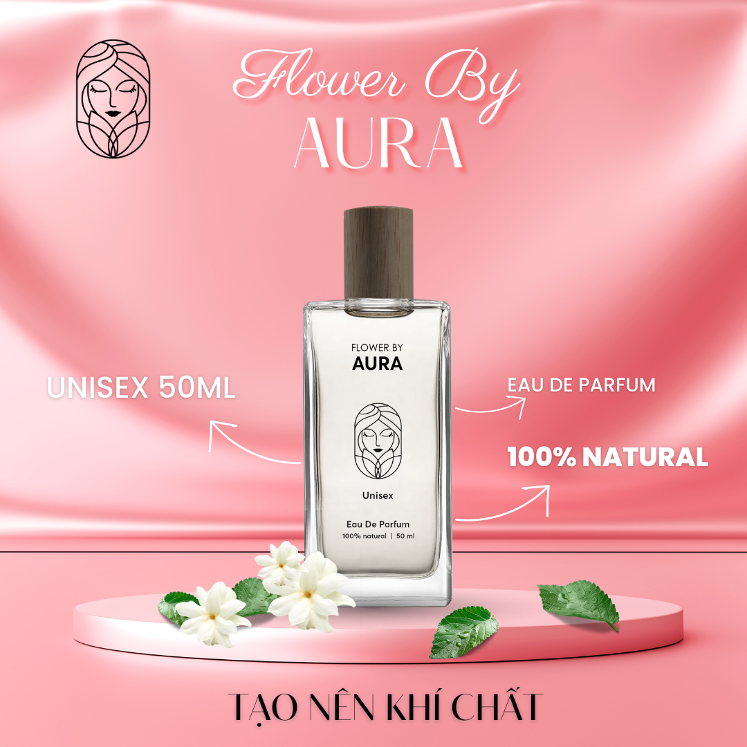 Nước hoa thiên nhiên Flower By Aura_Combo 2 chai Unisex & Hers 50ml