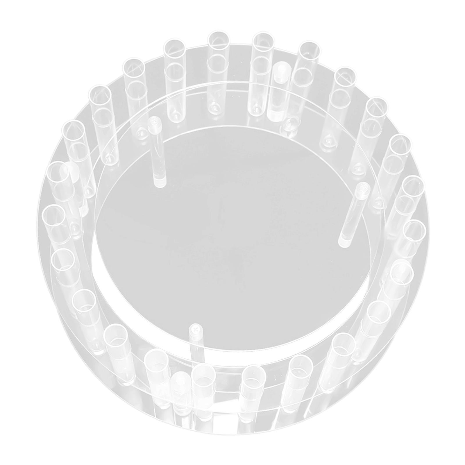 Acrylic Fillable Cake Stand Clear Cake Riser Cylinder Cake Holder Cake Pillars Round Display Stands for Celebration Wedding Party