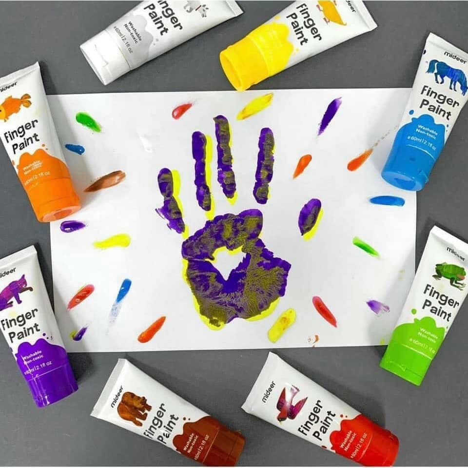 Màu vẽ bằng tay Finger Paint chính hãng Mideer MD4110