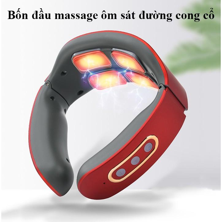 Máy massage cổ thông minh với 6 chế độ mát xa kích hoạt mô sâu giúp giảm đau ở nhà văn phòng xe hơi