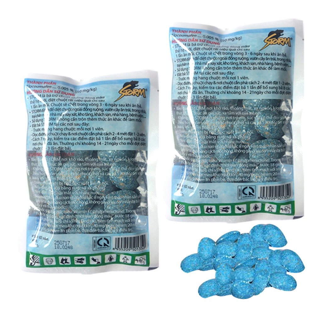 Thuốc diệt chuột thế hệ mới STORM - gói 1kg