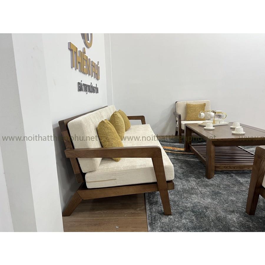 Sofa gỗ tần bì tựa mây 2 lớp mã TP822 New