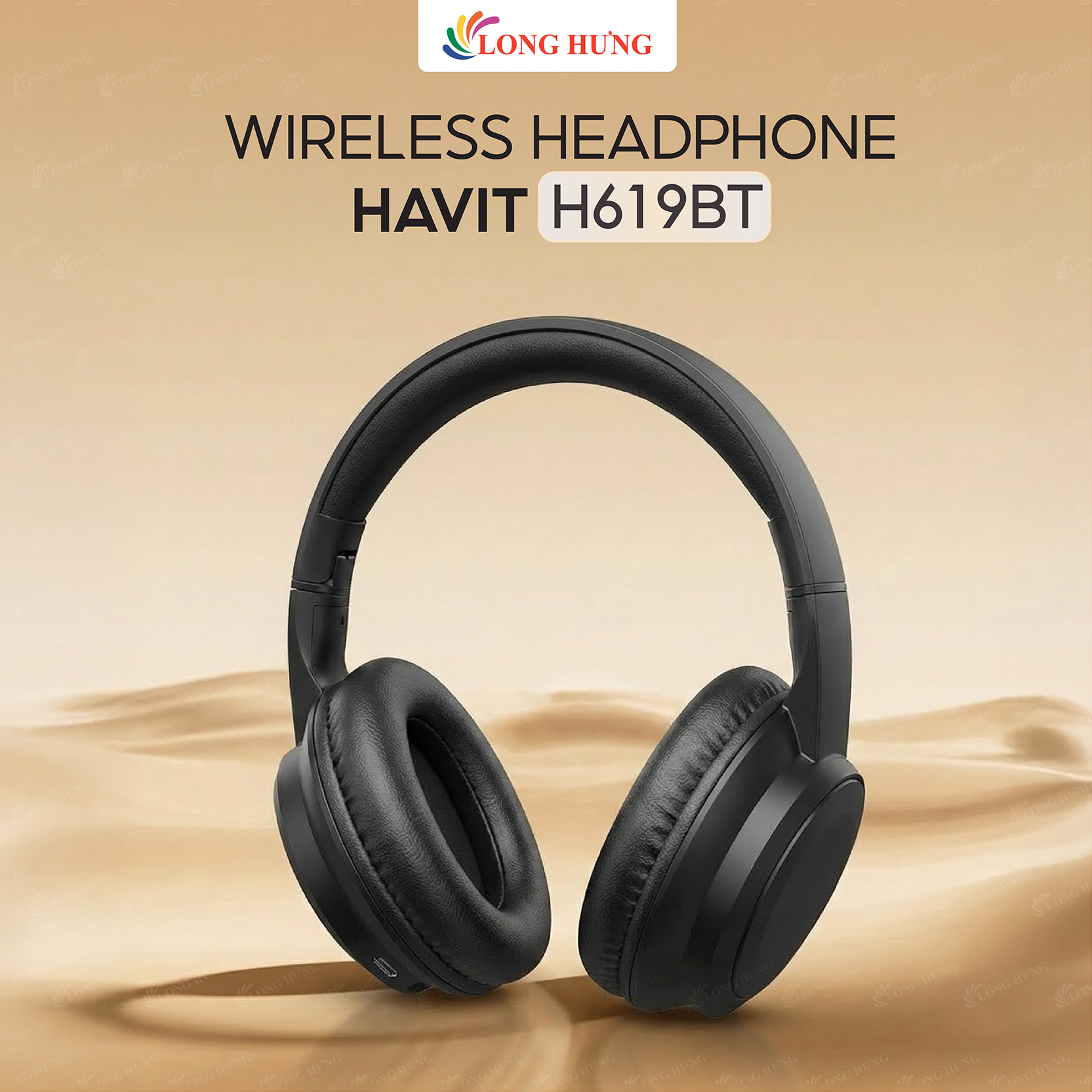 Tai nghe chụp tai Bluetooth Havit H619BT - Hàng chính hãng