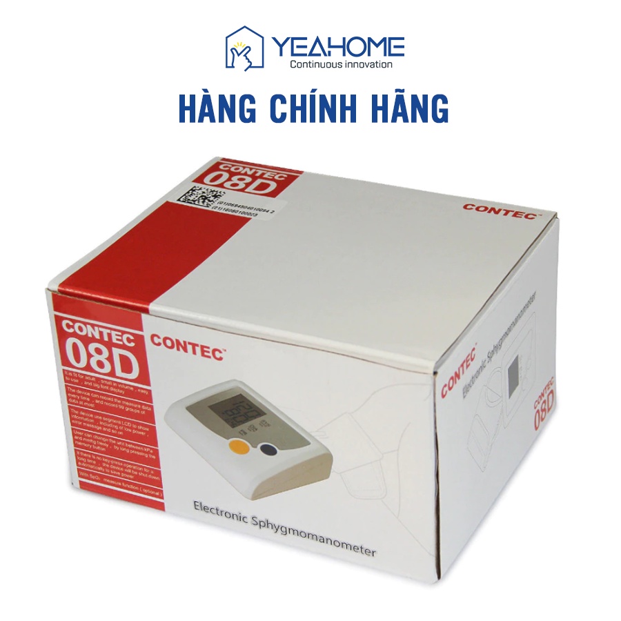 Máy đo huyết áp cổ tay NIBP CONTEC08D - Nhỏ gọn tiện mang đi - Đo huyết áp, đo nhịp tim nhanh, chính xác