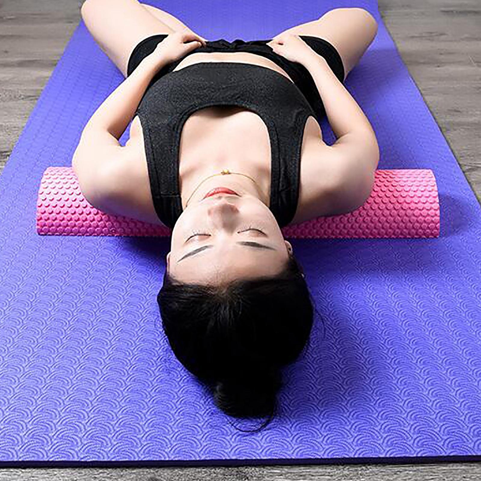 2x Foam Roller Half Round Massage Yoga Pilates Fitness Yoga