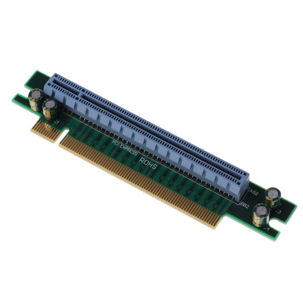Expansion Board PCIe 16X 90 Degree Adapter Riser Card Converter