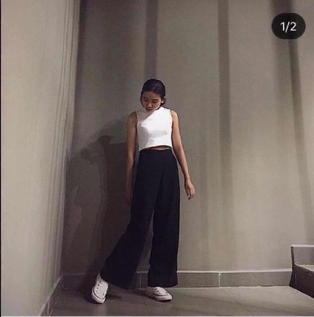 MUA 2 GIẢM 25K_QUẦN ỐNG SUÔNGQuần Ống rộng culottes dáng dài công sở cho người đi làm