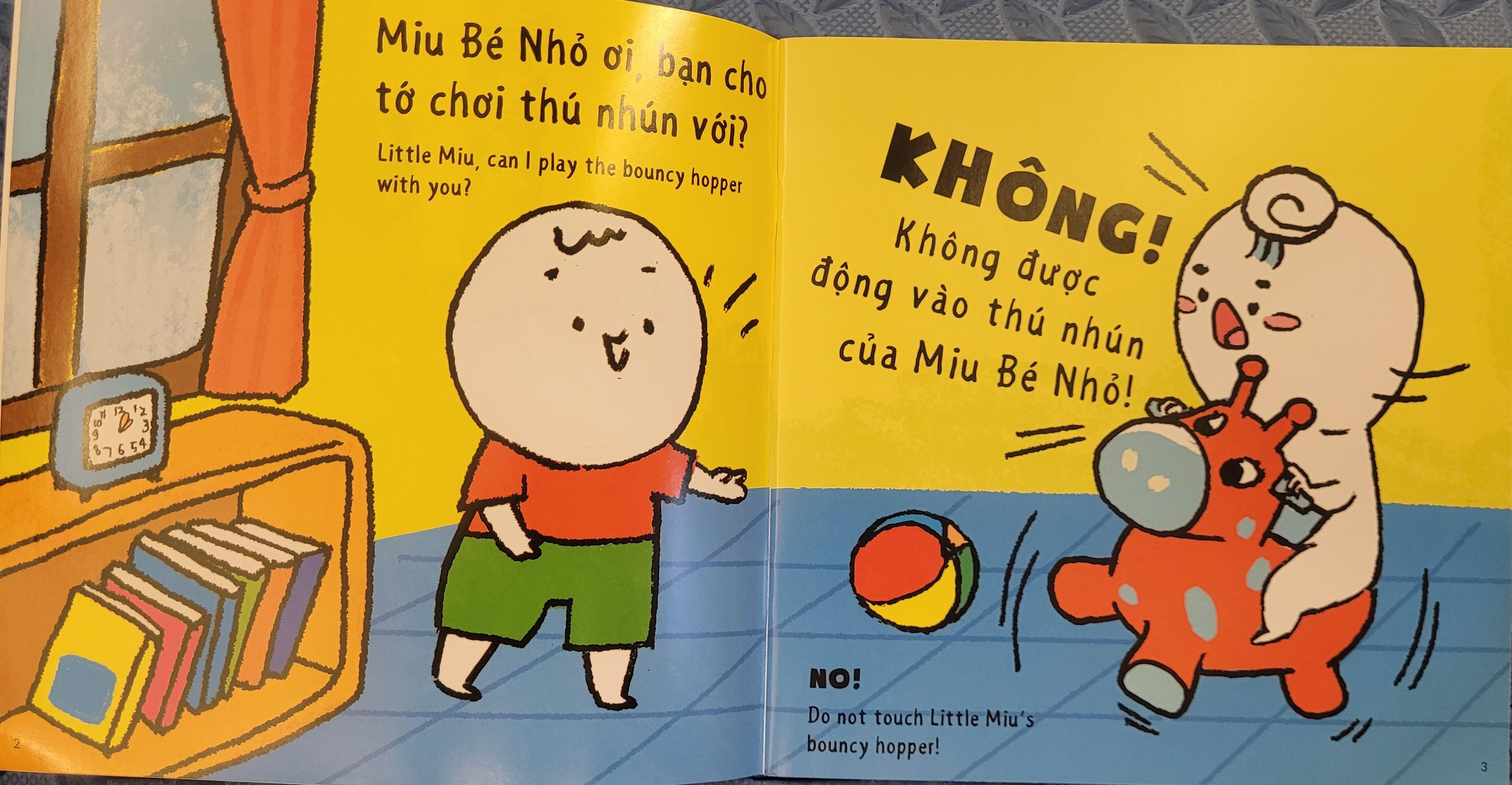 Sách Ehon Miu Bé Nhỏ Phần 2 Song Ngữ - Đừng Ích Kỷ Nhé