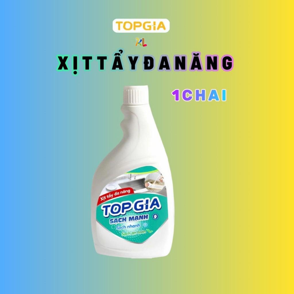Combo 3 chai xịt tẩy đa năng TOPGIA 500ml: làm sạch vết bẩn, khử mùi, kháng khuẩn hiệu quả