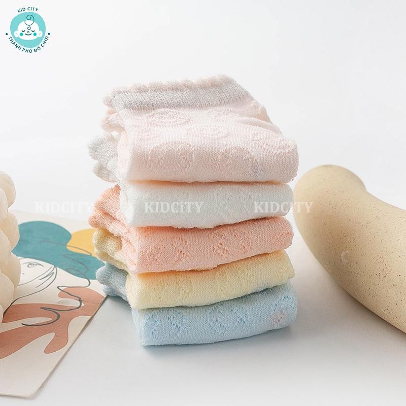 Set 5 Đôi Tất Cho Bé, Tất Trẻ Em Chất Cotton Hàng Chất Lượng Cao