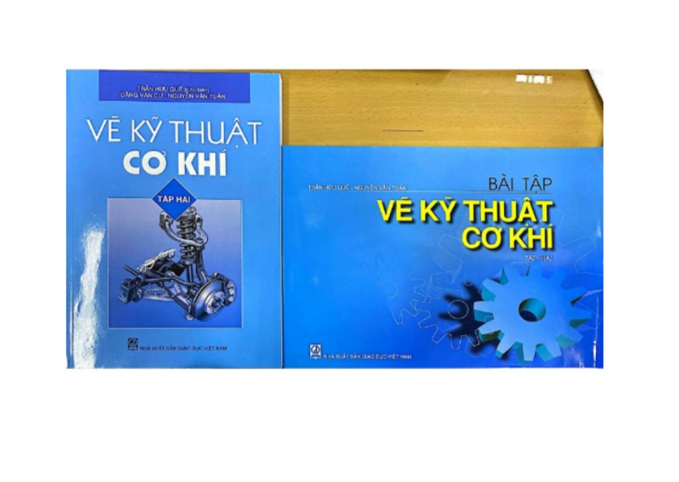 Sách - Combo Vẽ kỹ thuật cơ khí tập 2 + bài tập