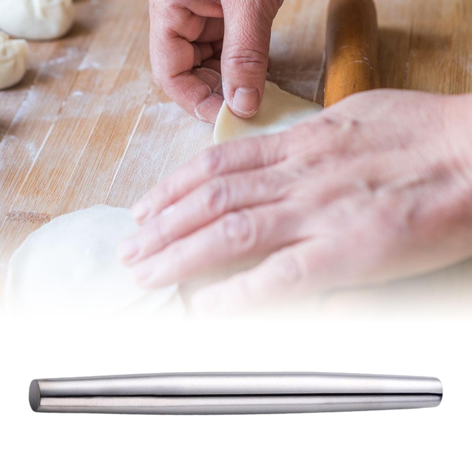 Stainless Steel Rolling Pin Non Stick Baking Tools for Dumpling Making Pastry Pasta