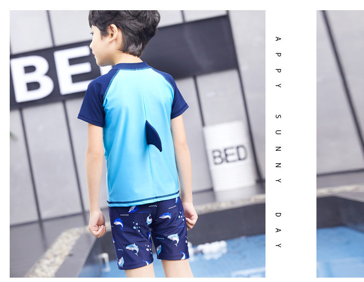 Bộ Đồ Bơi 3 món Dành Cho Bé Trai chất vải Polyeste thân thiện với trẻ em, mau khô, thấm hút mồ hôi tốt, thiết kế thời trang bắt mắt -9905