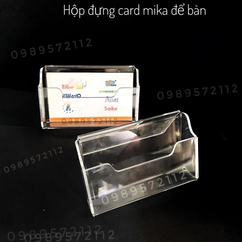 Hộp đựng card visit mika dày 2mm.để bàn làm việc