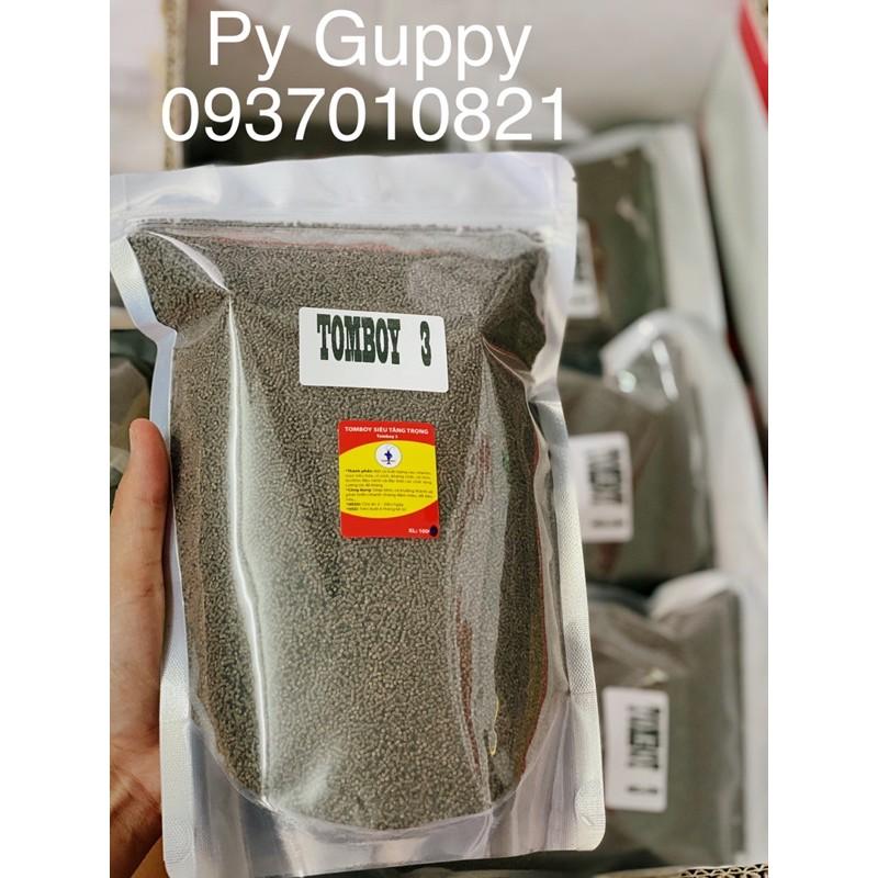 Bao 1Kg Cám Tomboy TB 0 - 1 - 2 -3 Cho Cá - Tép - Tôm - Guppy - Betta-Mún-Neon-Thuỷ Sinh-7 màu-RanChu-Cá Vàng