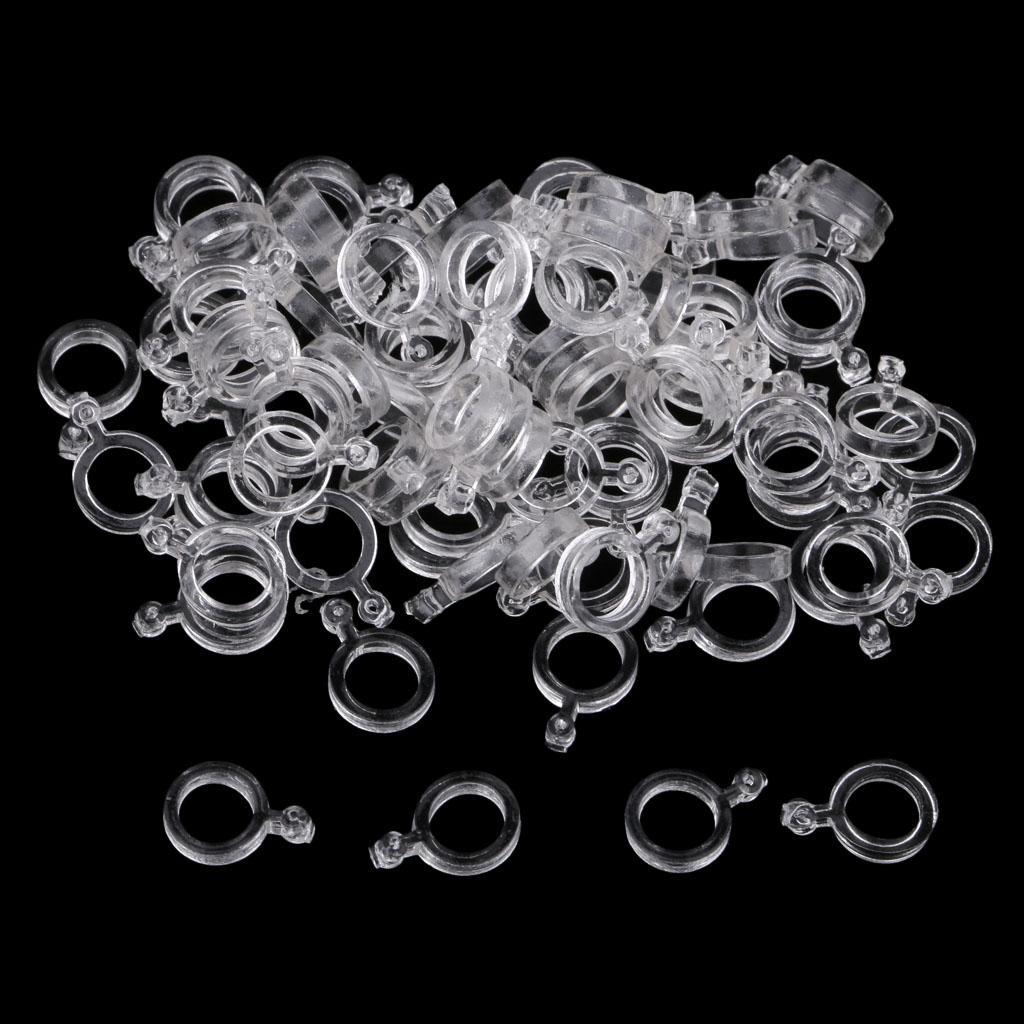 200 Pcs Elastic Baitbands for Carp fishing Pellets Bait Bands Transparent Rubber Rings Baits Bander Holder Boilie Stops