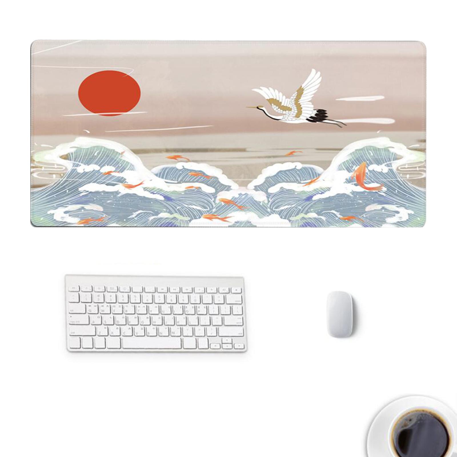 Classical Retro Chinese Style 90x40cm Large Mouse Pad Keyboard Mat A