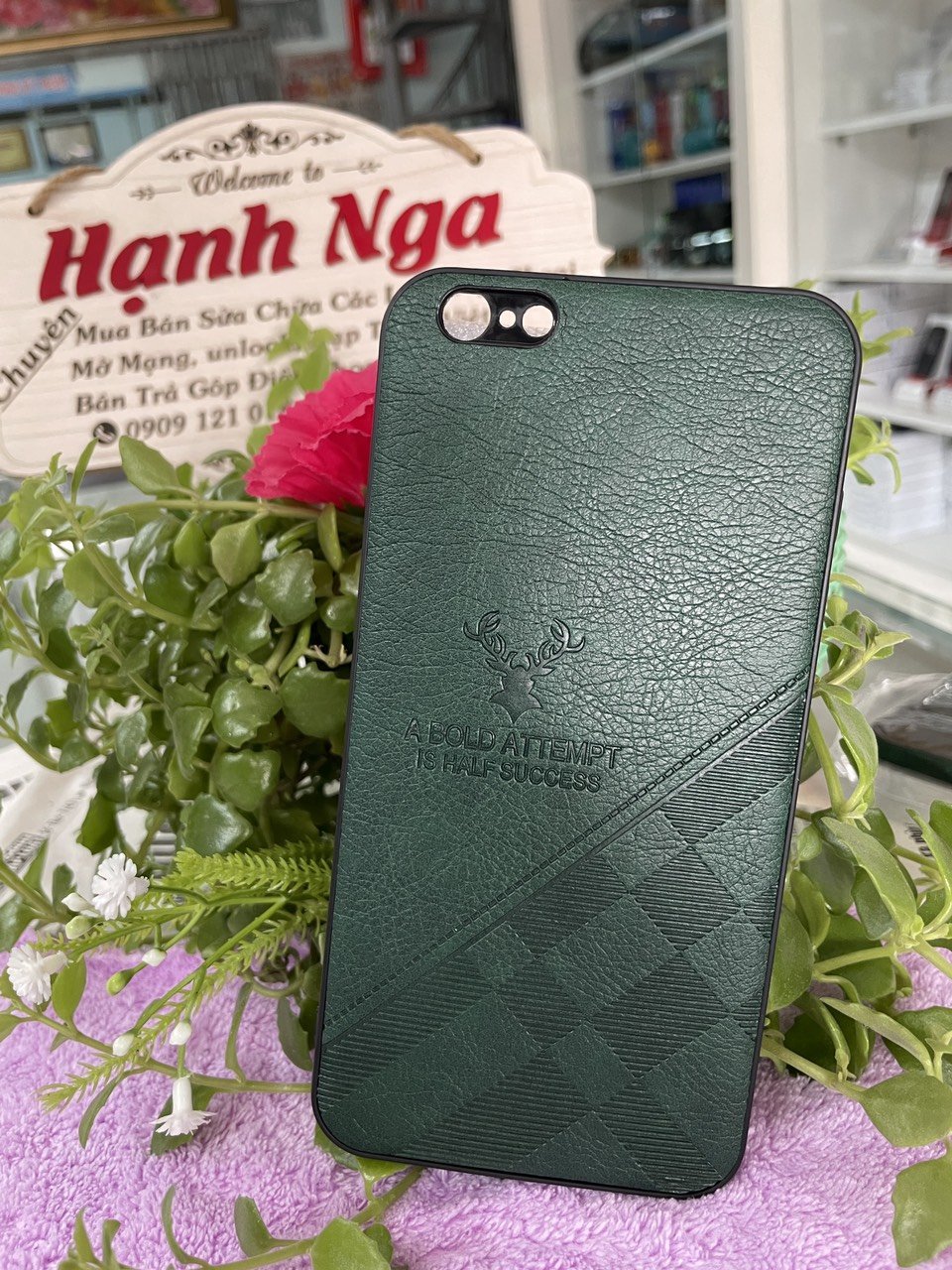 Ốp lưng giả da dành cho iphone 6s plus, sang trọng