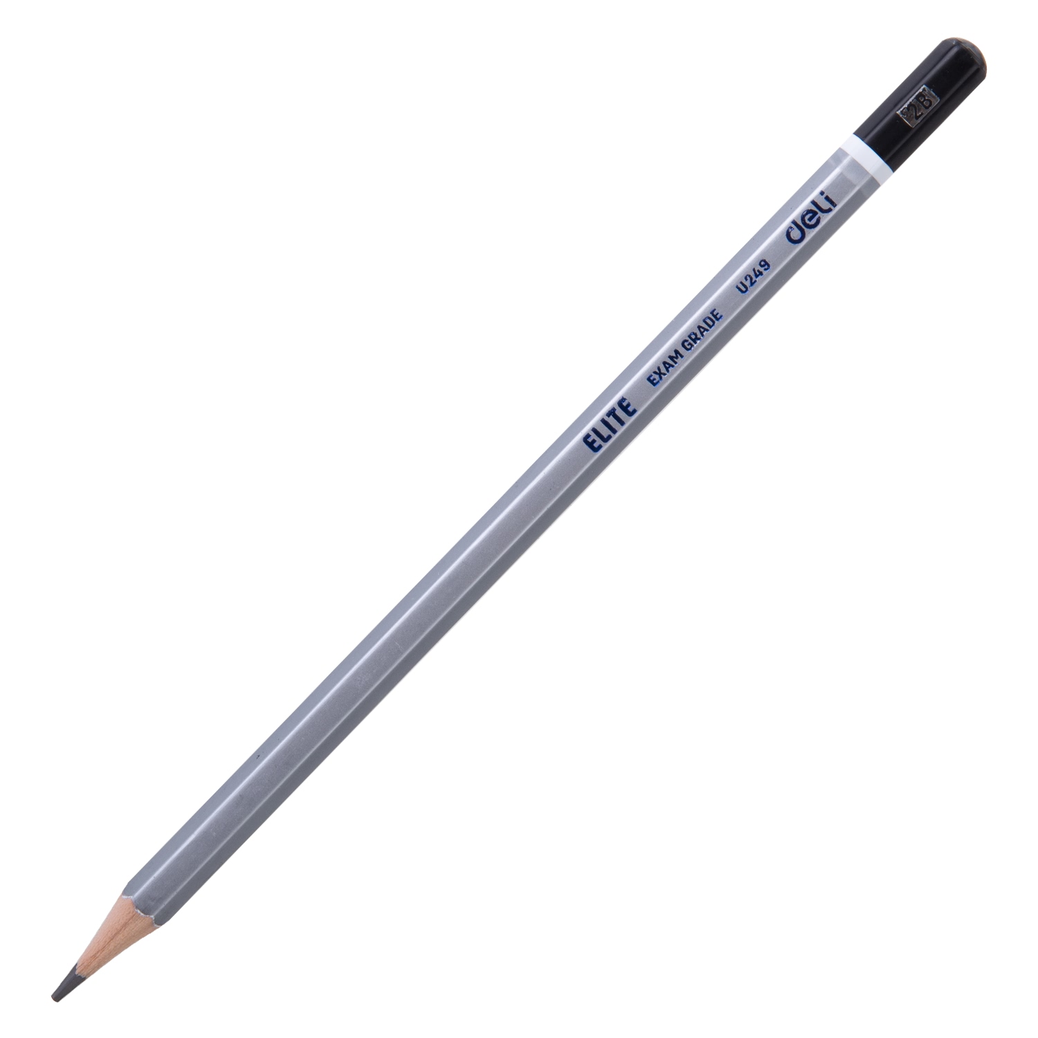 Bút chì 2B cao cấp Deli, màu bạc 12 cây/hộp CU24910