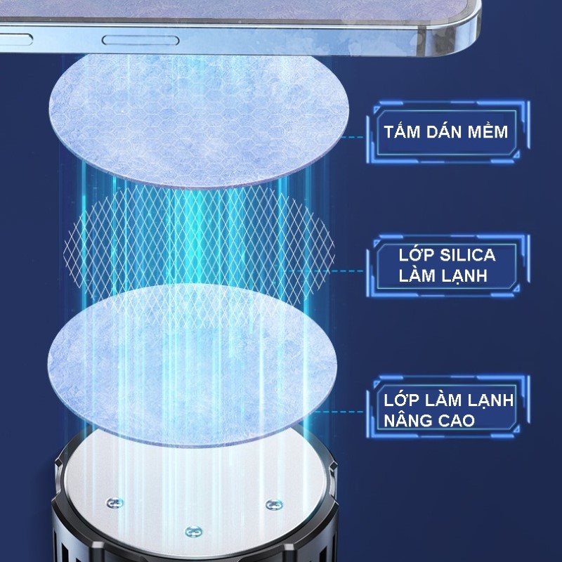 Tản nhiệt sò lạnh Led L06 Gaming siêu mát cho smartphone , máy tính bảng