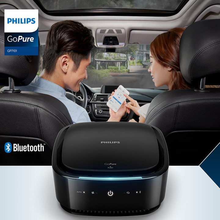 Máy khử mùi, lọc không khí trên xe ô tô cao cấp Philips GP7101 - Hàng chính hãng