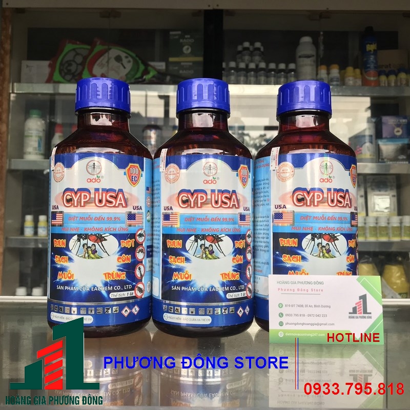 Thuốc diệt muỗi CYP USA 100EC _ Chai 1 lít
