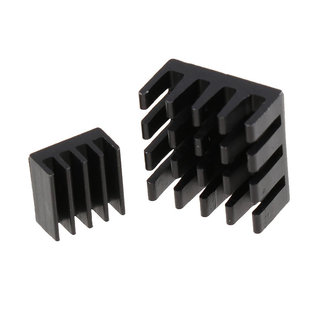 4Pack Black Adhesive Aluminum Heatsink Cooler Cooling for Raspberry Pi
