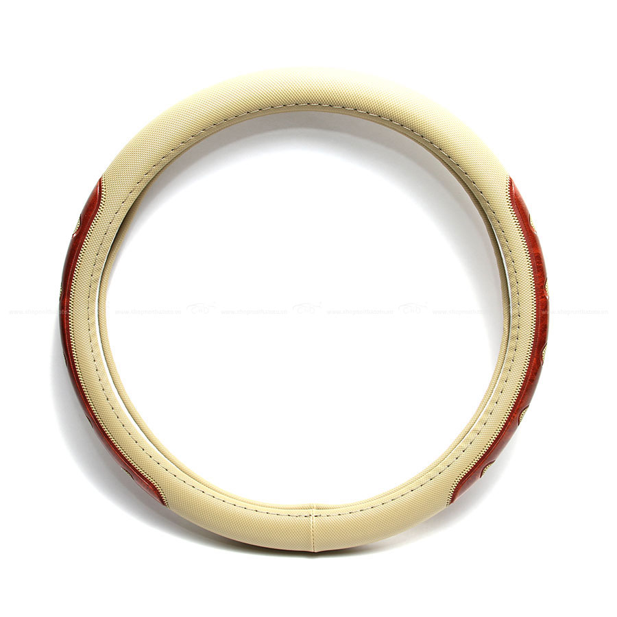 Bọc Vô Lăng CIND LP-882 Size M Màu Kem Gỗ